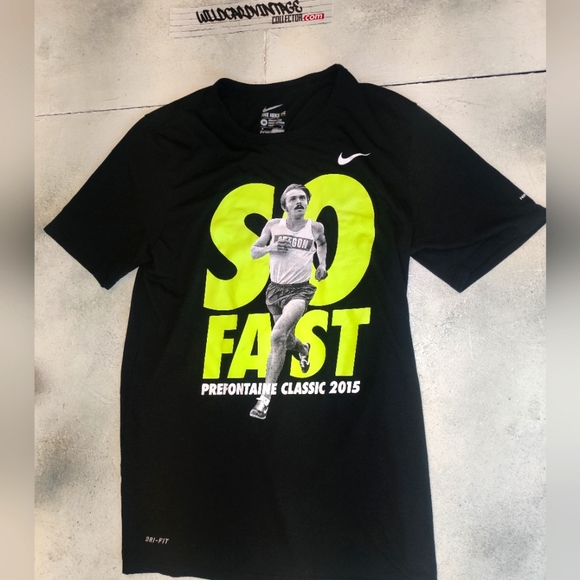 Nike Shirt Grey Dri Fit Pre Fontaine 2015 Runners Shirt in M Medium - Picture 1 of 4